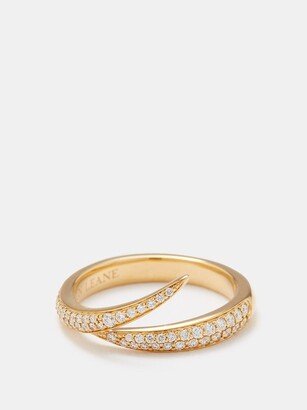 Interlocking Diamond & 18kt Gold Ring