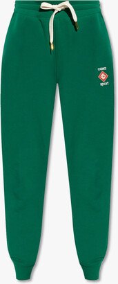 Sweatpants With Logo - Green-AB