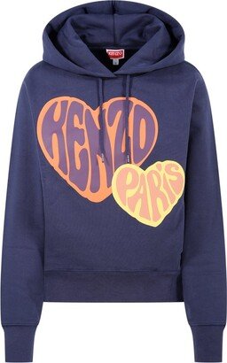 Logo Printed Drawstring Hoodie-BM