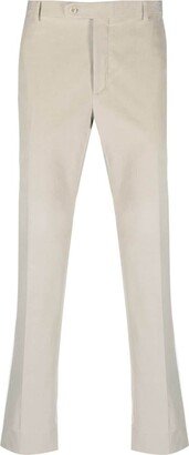 Mid-Rise Straight-Leg Trousers-BI