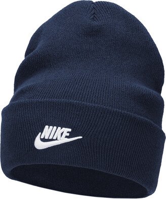 Unisex Peak Tall Cuff Futura Beanie in Blue