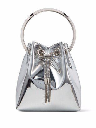 Bon Bon metallic-effect bucket bag