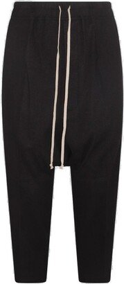 Drawstring Cropped Trousers-AM