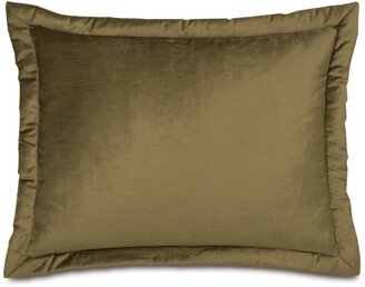 Lars Velvet Standard Sham in Olive