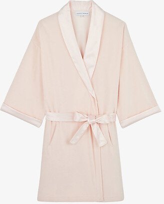 Buvard Saga Peak-lapel Cotton-blend Robe
