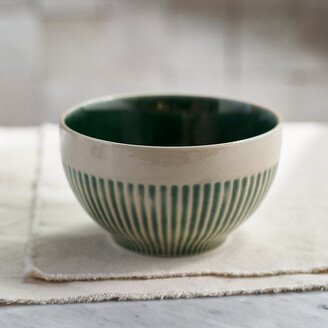 Green Stripe Cereal Bowl-AA