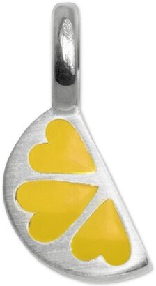 Mini Lemon Slice Charm in Sterling Silver