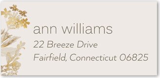 Address Labels: Golden Grace Address Label, Gray, Address Label, Matte