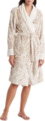 Shawl Collar Plush Robe-AA