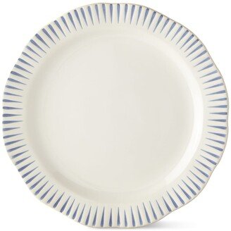 Sitio Stripe Indigo Dinner Plate