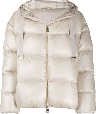 Quilted Hooded Puffer Jacket-AB