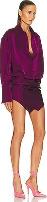 Hatty Mini Dress in Wine