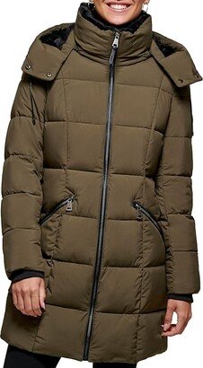 Hooded Puffer Coat (Loden) Women's Jacket