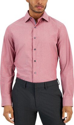 Men's Slim Fit Chambray Dress Shirt, Created for Macy's