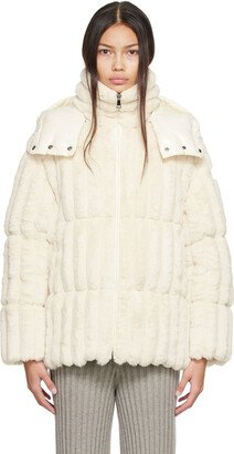 White Fare Faux-Fur Down Jacket