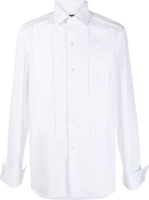 Buttoned Cotton-Silk-Blend Shirt