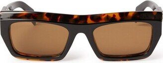 Empire Rectangular Frame Sunglasses-AA