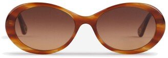 Oval Frame Sunglasses-AG