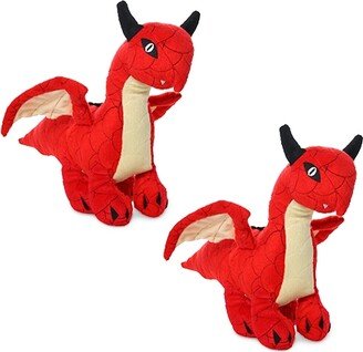 Mighty Dragon Red, 2-Pack Dog Toys