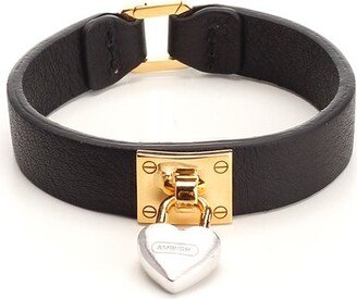 Heart-Padlock Logo Engraved Bracelet