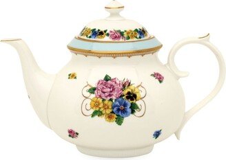 Shell Garden Blue Teapot
