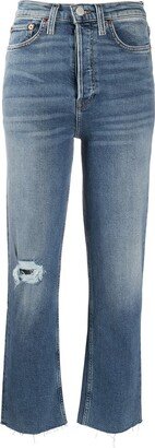 High-Rise Bootcut Jeans-AP