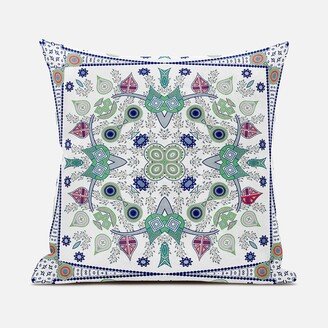 Amrita Sen Designs Amrita Sen Paisley Leaf Geo Duo Indoor Outdoor Pillow Zip-AC