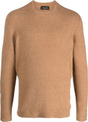 Bouclé-Effect Cotton Jumper-AA