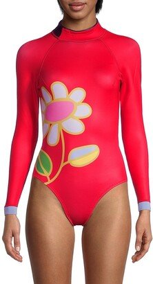 Flower Long-Sleeve Wetsuit