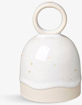 Winter Glow Star-pattern Porcelain Table Bell 10cm