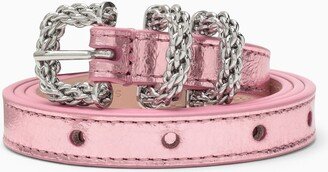 Pink Kat Parchment belt