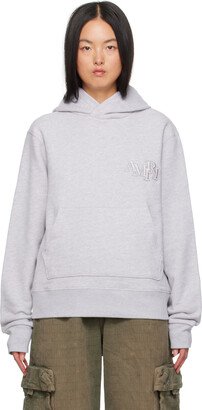 Gray Staggered Hoodie