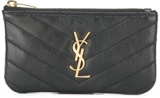 Monogram key pouch