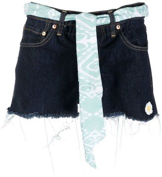 Arizona belted denim shorts