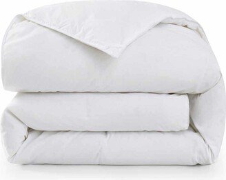 Cotton Fabric All Season Goose Feather Down Comforter, Full/Queen