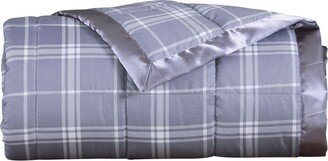 Lcm Home Luxury Microfiber Plaid Down Alternative Blanket, King