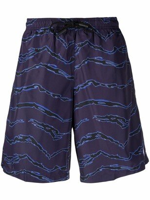 Motif-Print Swimming Shorts