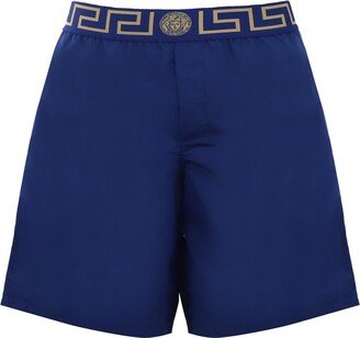 Greca Waistband Swim Shorts-AA