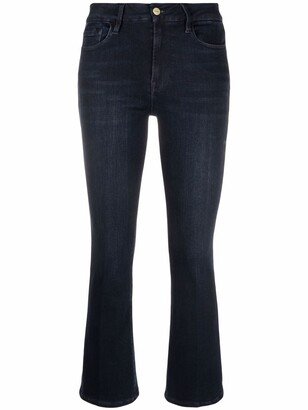 High-Rise Cropped Jeans-AM