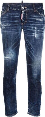 Cropped Denim Jeans-AA