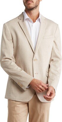 SAVILE ROW CO Tan Textured Neat Knit Sport Coat