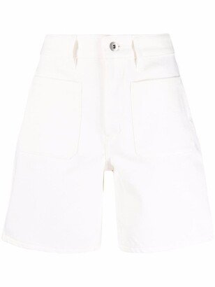 High-Rise Oversized-Pocket Shorts