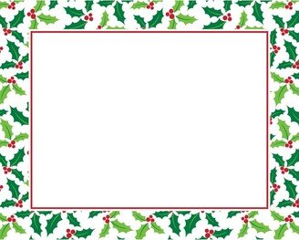 12 Holiday Holly Leaves Place Mats, Holiday Table Setting, Christmas Decor, Diy Party, Placemats, Christmas Placemat