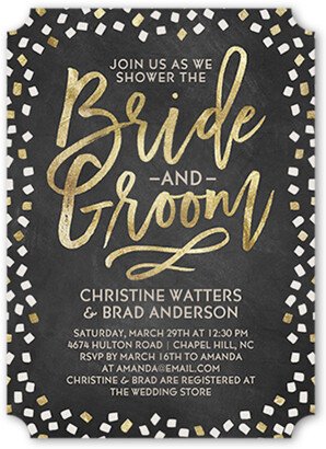 Bridal Shower Invitations: Sweetest Couple Bridal Shower Invitation, Grey, Matte, Signature Smooth Cardstock, Ticket-AA