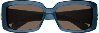 Rectangular Frame Sunglasses-BQ