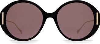 Round Frame Sunglasses-BR