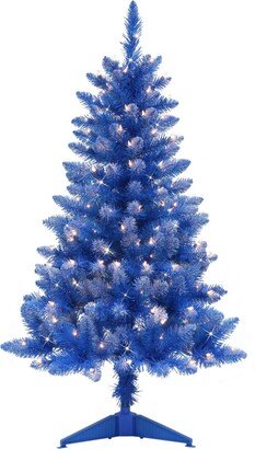 Puleo 4 Pre-Lit Fashion Artificial Christmas Tree