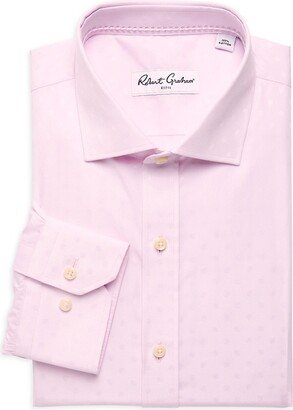 Noah Patterned Cutaway Collar Dress Shirt