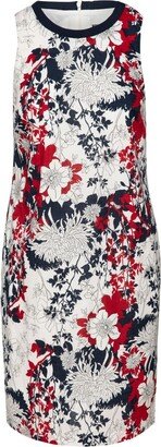 Conquista Red Floral Sleeveless Dress