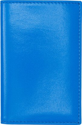 COMME des GARÇONS WALLETS Blue Super Fluo Card Holder